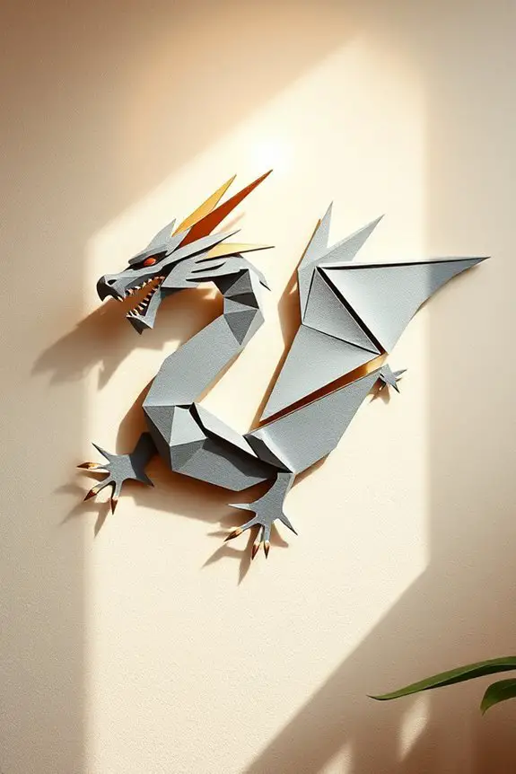 geometric dragon art designs