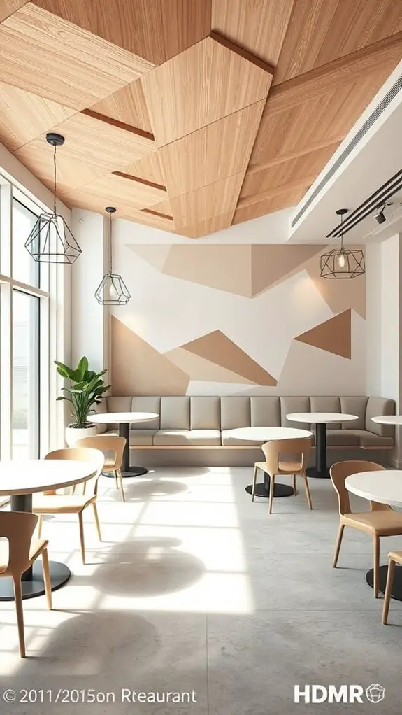 geometric elegance in dining