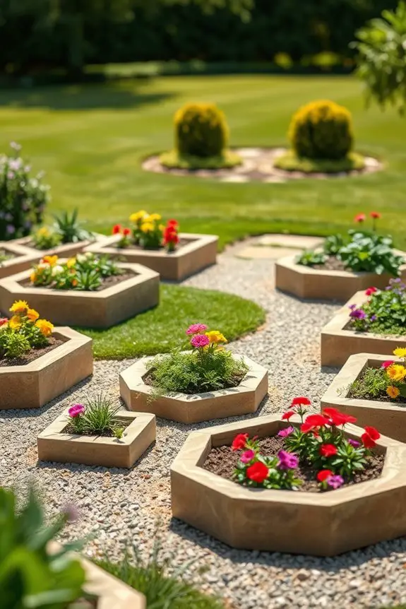geometric garden bed designs