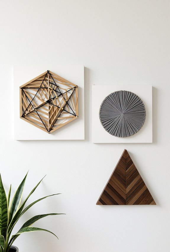 geometric layered metallic stringwork