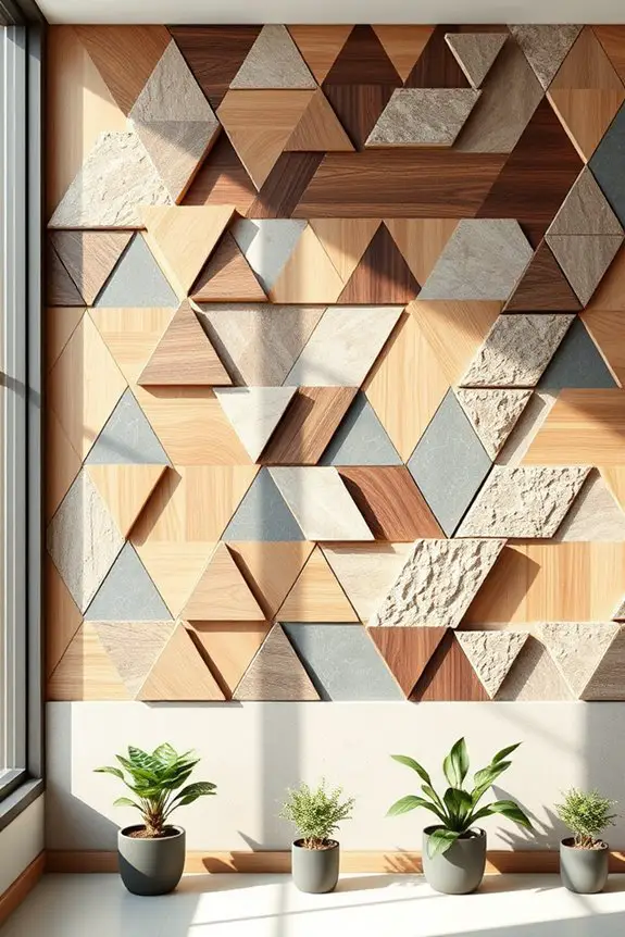 geometric natural material designs