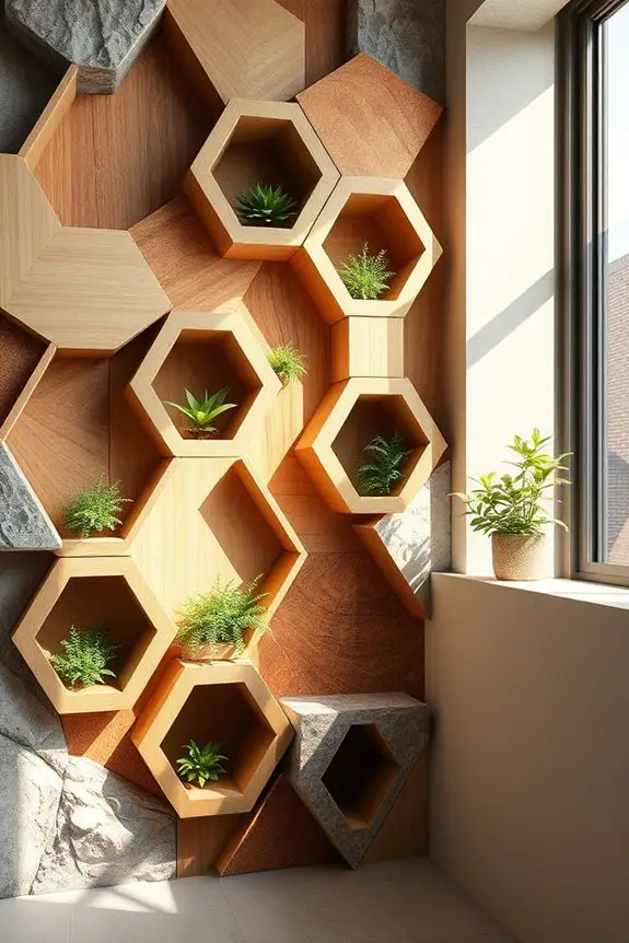 geometric nature inspired home decor