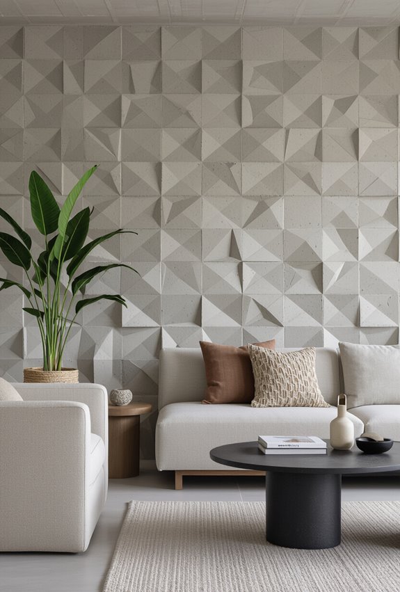 geometric patterned concrete texture