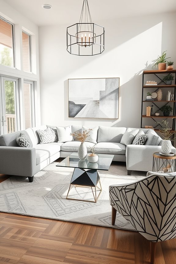 geometric patterns enhance interiors