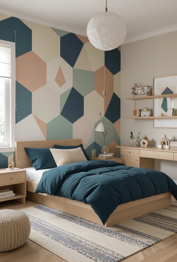 geometric playful room design