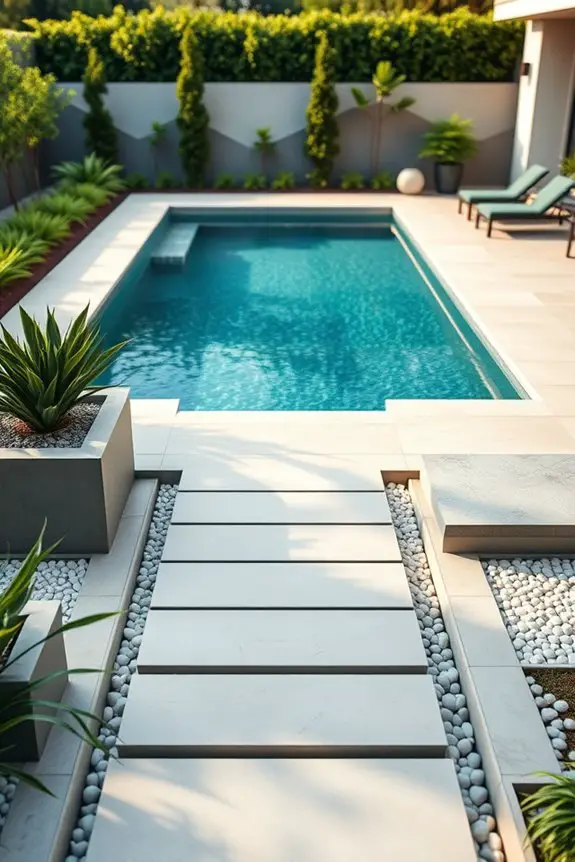 geometric pool design aesthetics