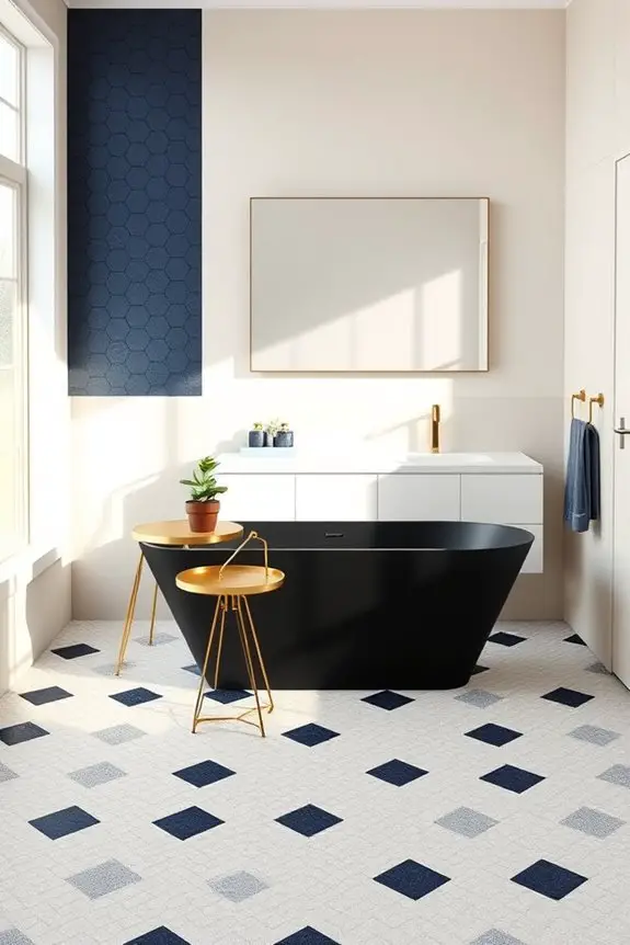 geometric shapes enhance bathrooms