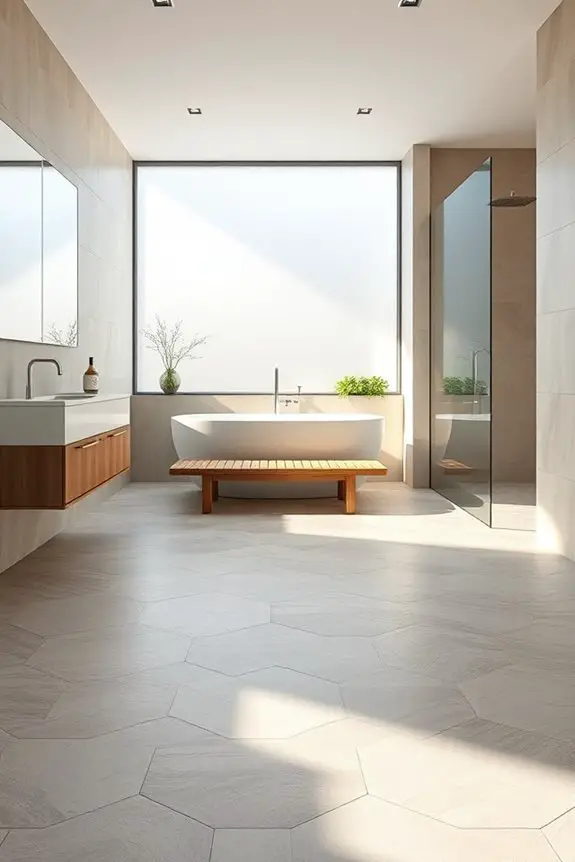 geometric tiles for bathrooms