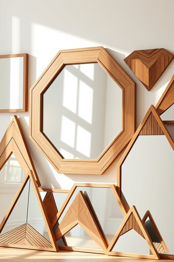 geometric wooden decor elegance