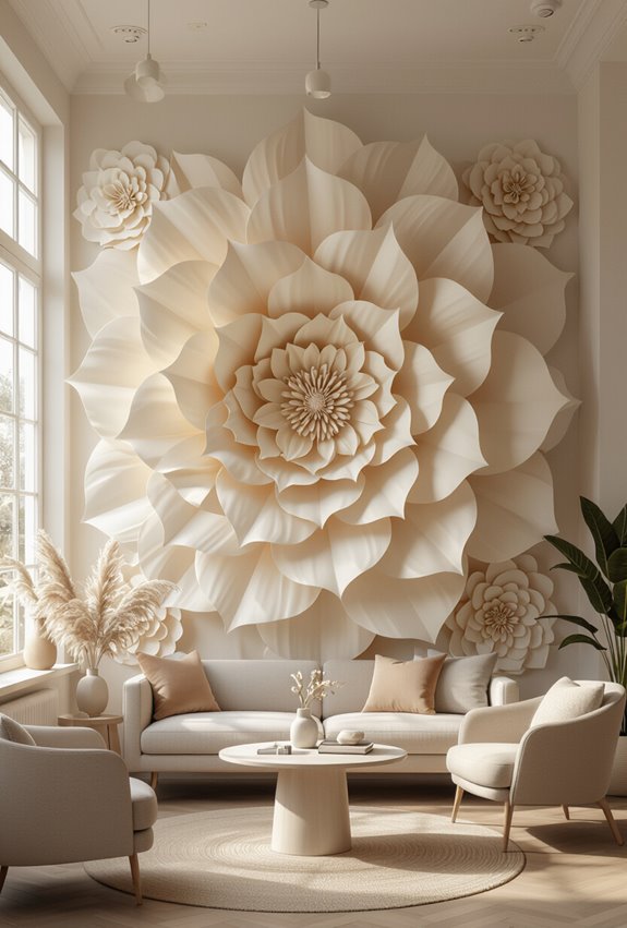 giant layered paper flowers