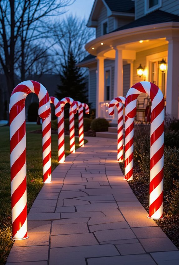 giant pvc candy canes