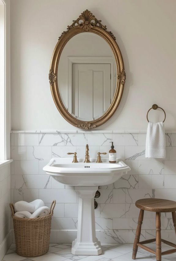 gilded victorian ornate mirror