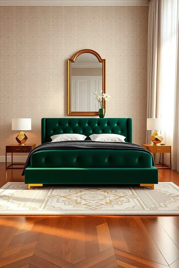 glamorous art deco bedroom