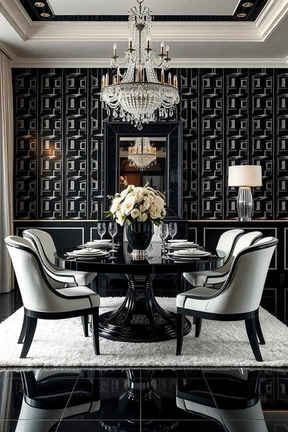 glamorous art deco dining elegance