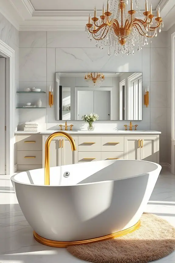 glamorous bathroom hardware selection