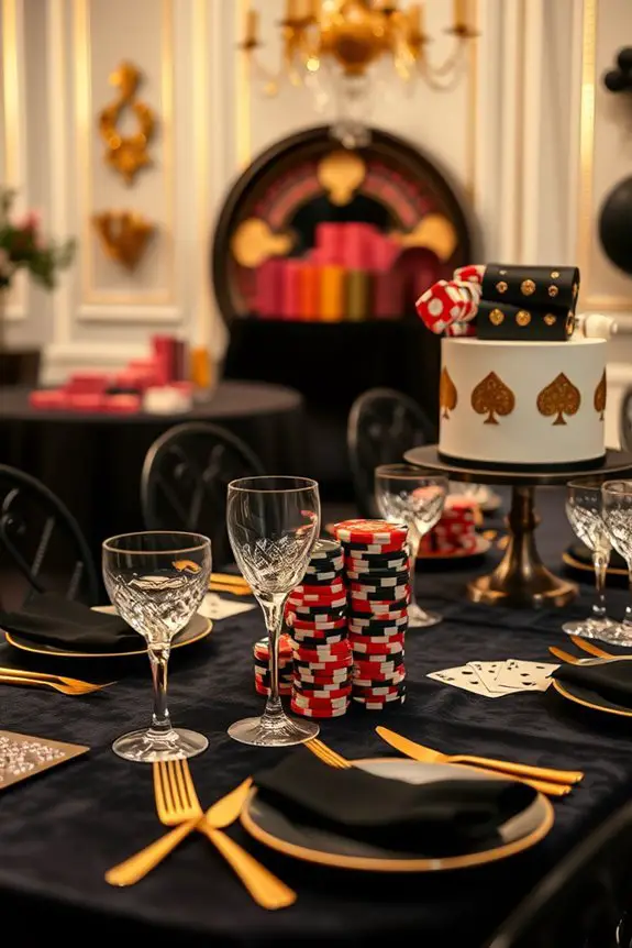 glamorous casino bridal shower