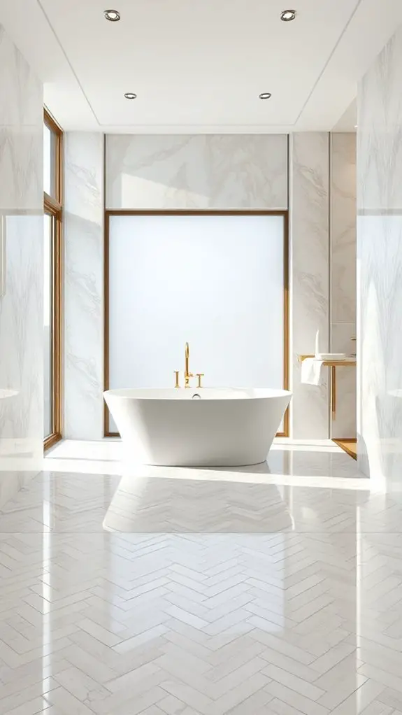 glamorous pearl tile elegance