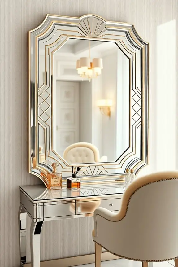 glamorous vintage mirror elegance