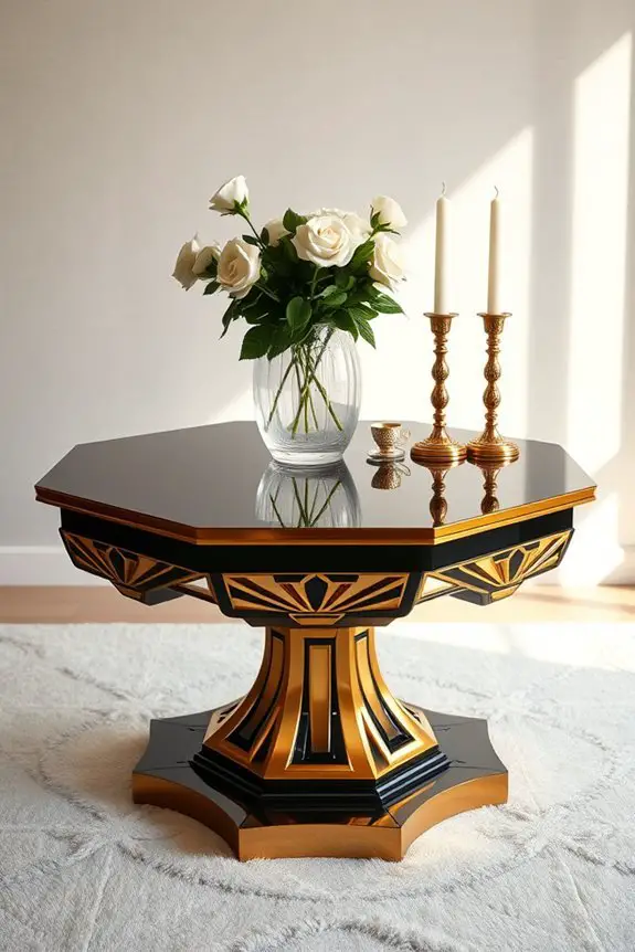 glamorous vintage statement tables
