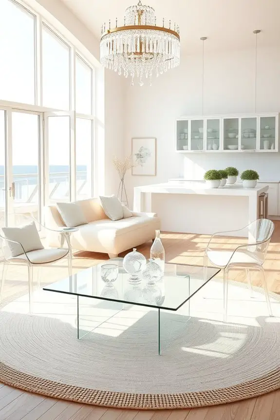 glass and crystal elegance