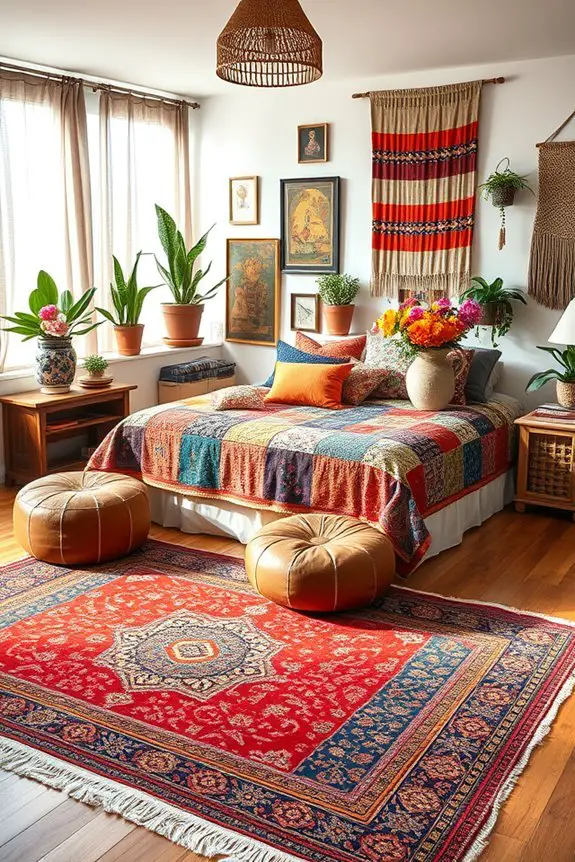 global inspired bedroom decor