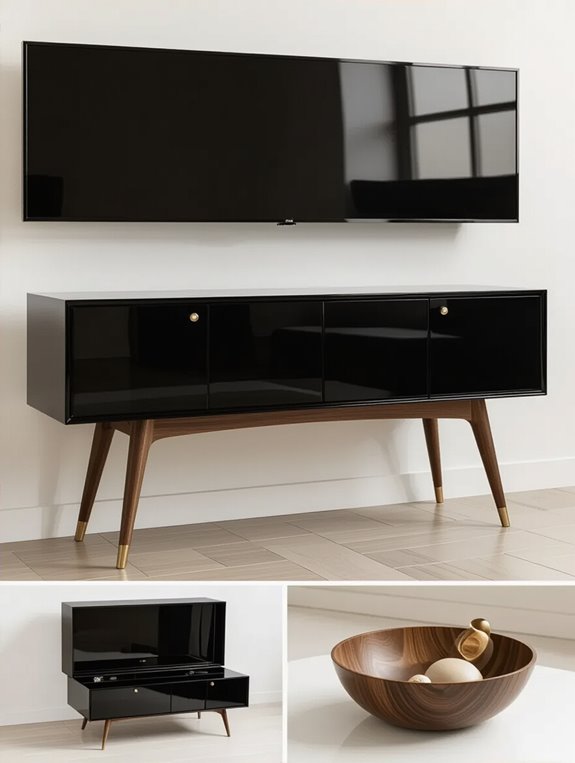 glossy mid century modern elegance