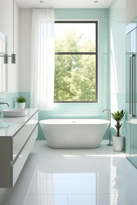glossy mint green elegance
