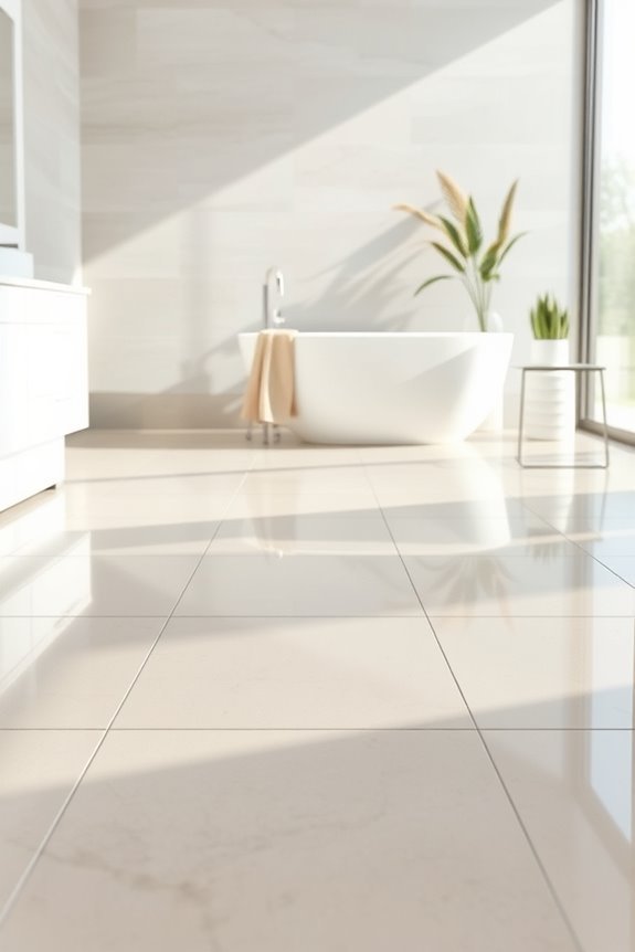 glossy tiles enhance elegance