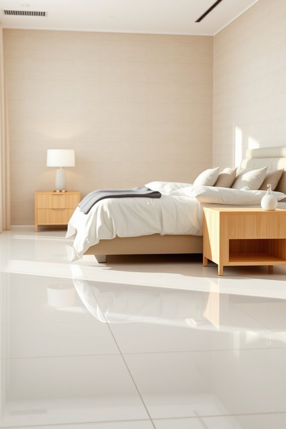 glossy tiles enhance modern elegance