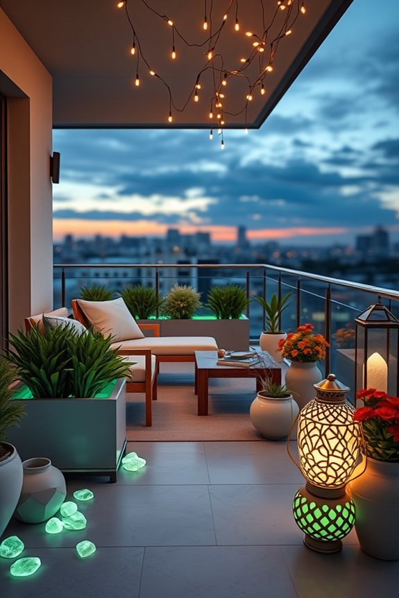 glow in the dark balcony decor