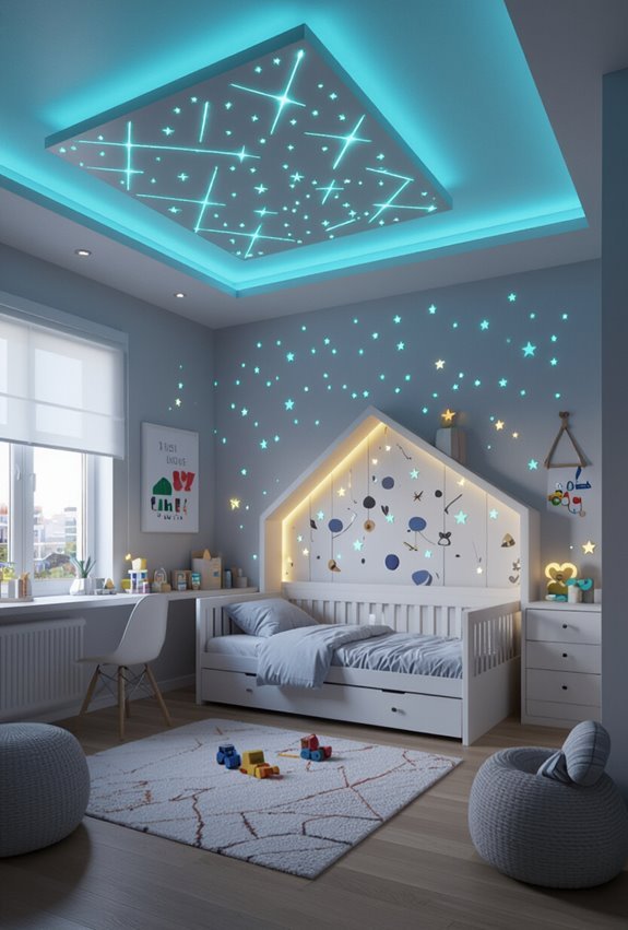 glow in the dark constellation ceiling