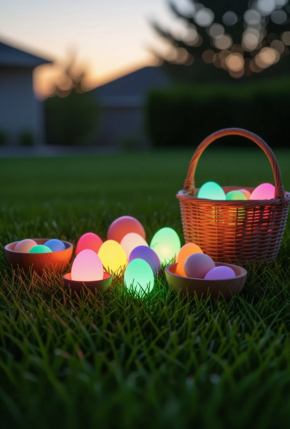glow in the dark egg hunt