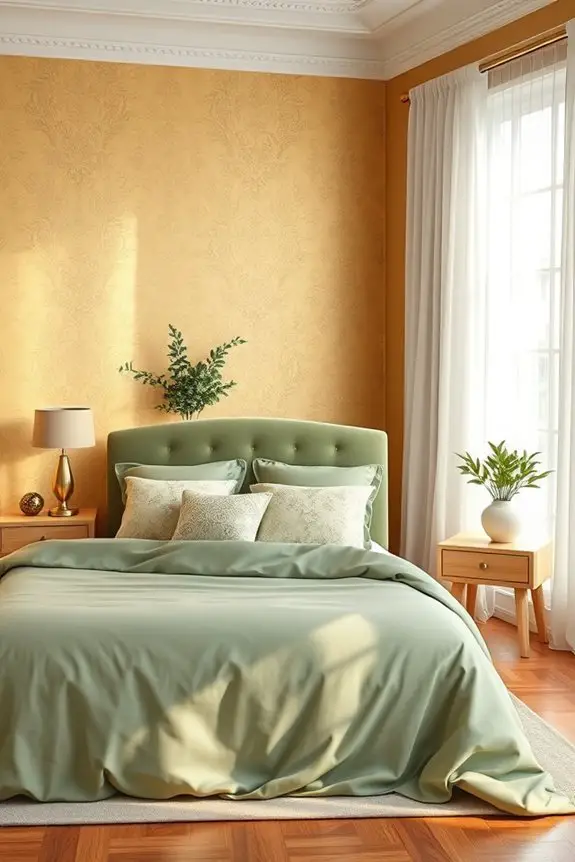 gold and sage tranquility