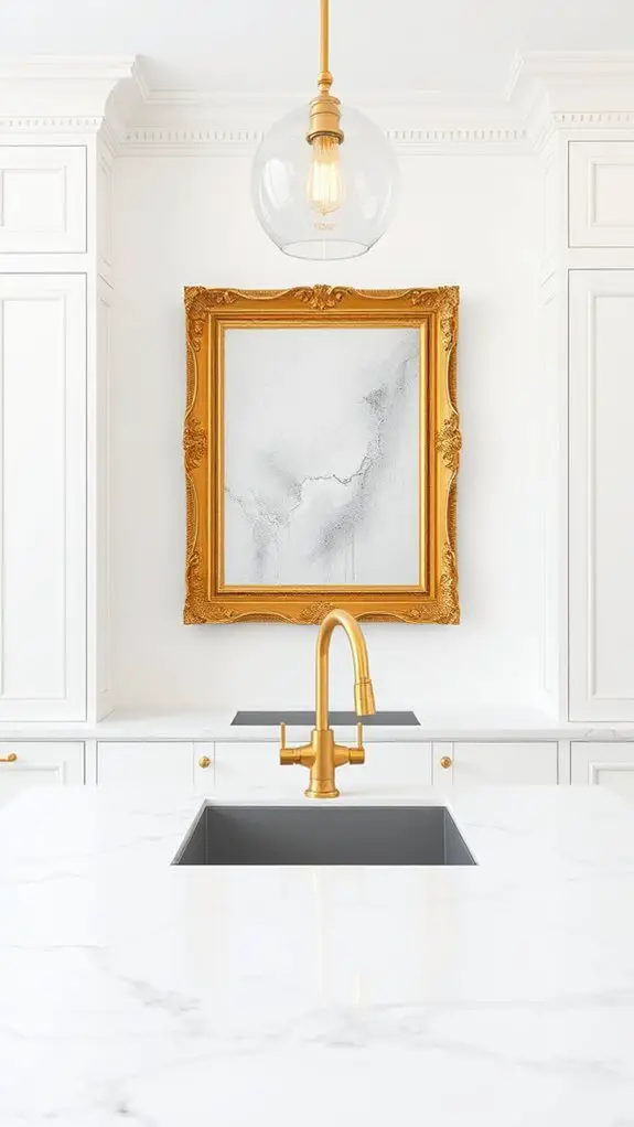 gold framed art elegance