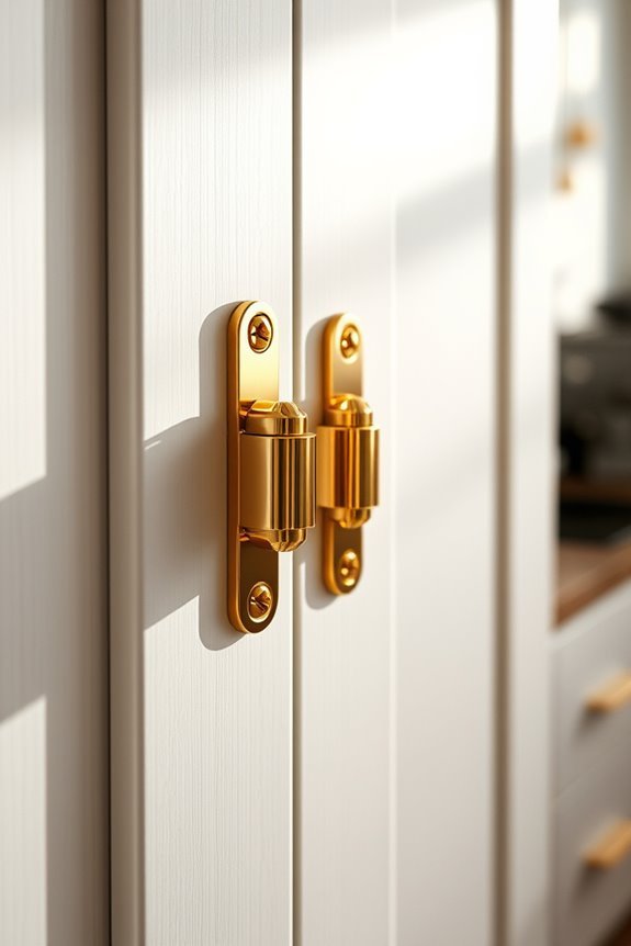 gold hinges elevate design