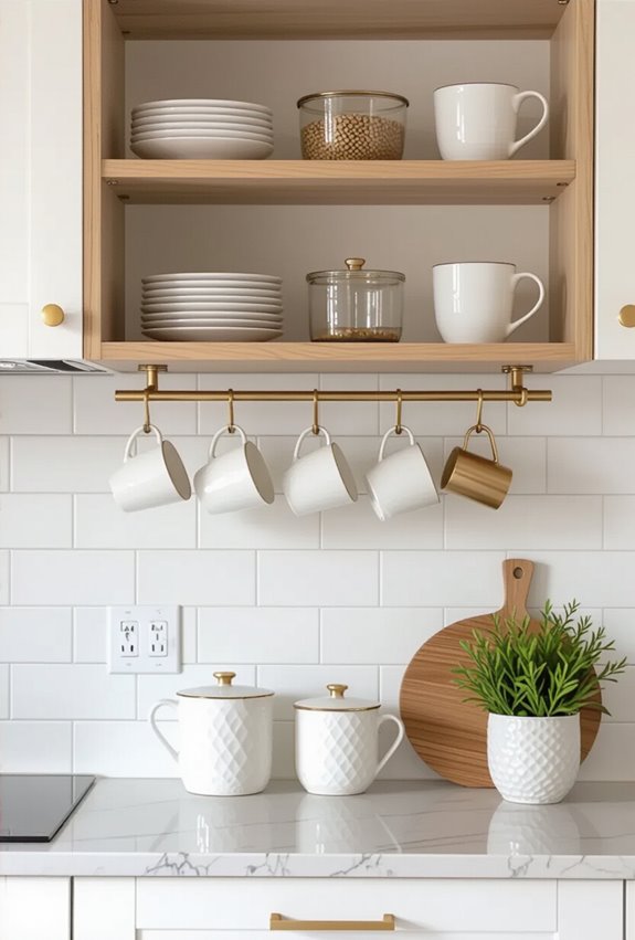 gold hooks for mugs