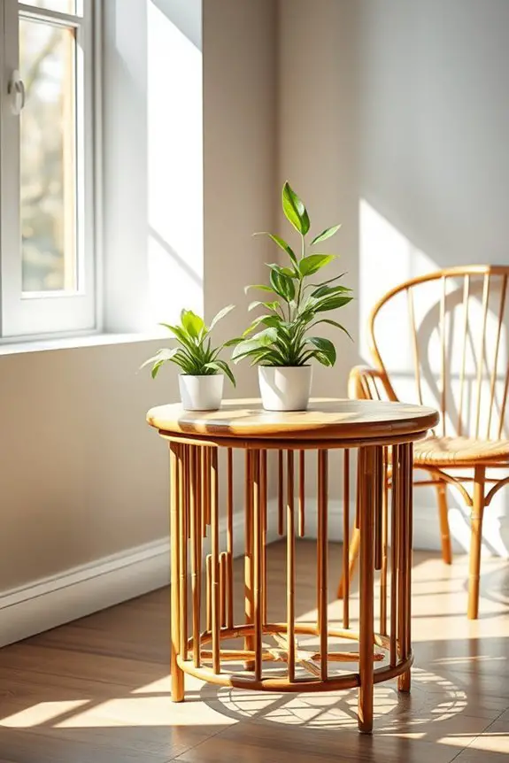 gold leaf bamboo accents