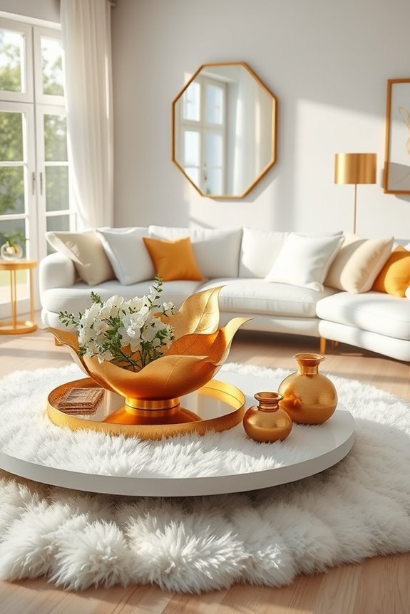 gold leaf elegance accents