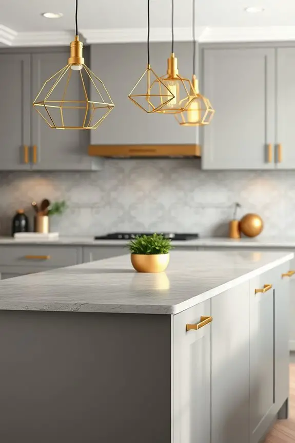 gold pendant lighting elegance