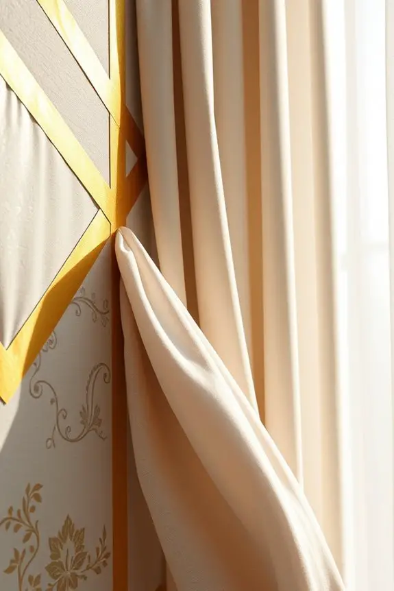 golden tape fabric combinations