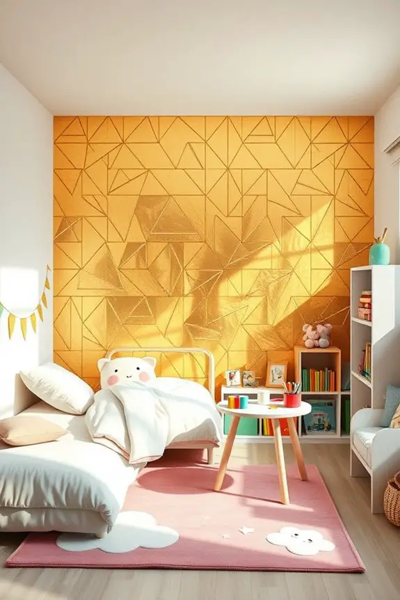 golden tape room transformation