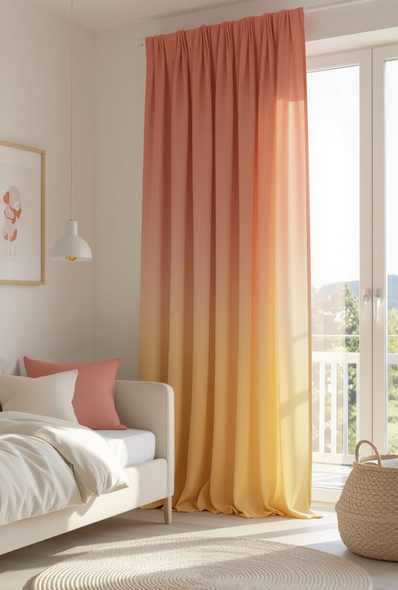 gradient curtains unify space