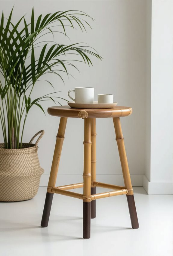 gradual ombr stained bamboo