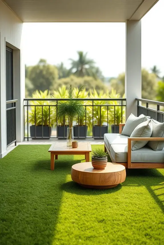 grassy turf relaxation oasis