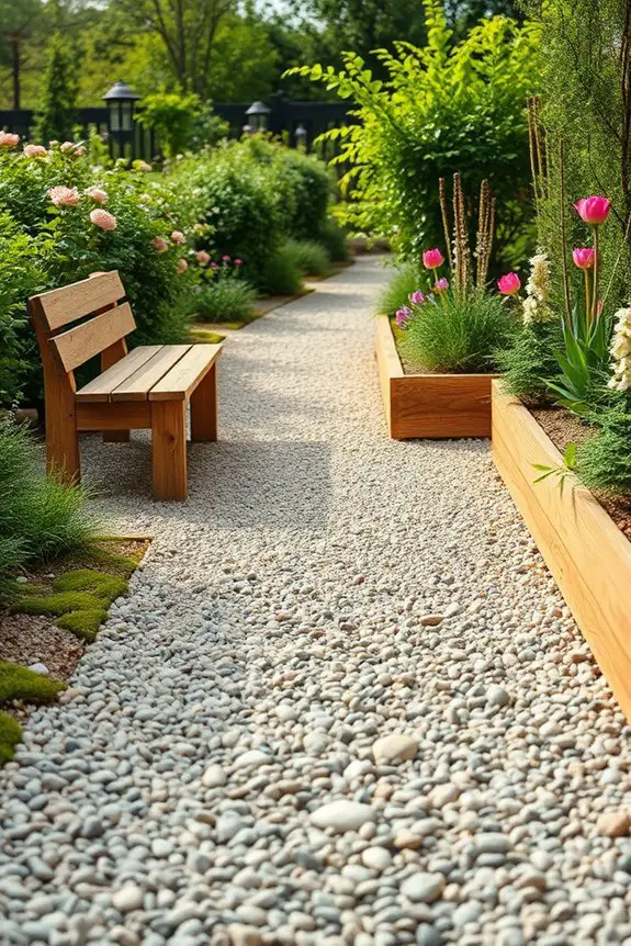 gravel and wood harmony