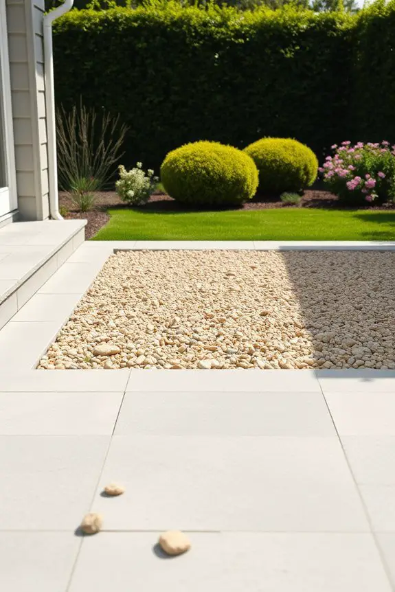 gravel enhances concrete stability