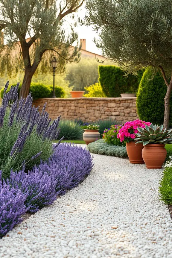 gravel enhances mediterranean gardens