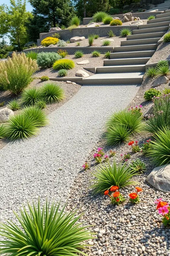 gravel enhances slope stability
