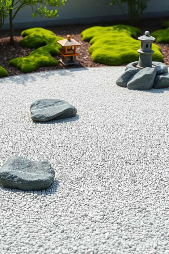 gravel enhances zen gardens