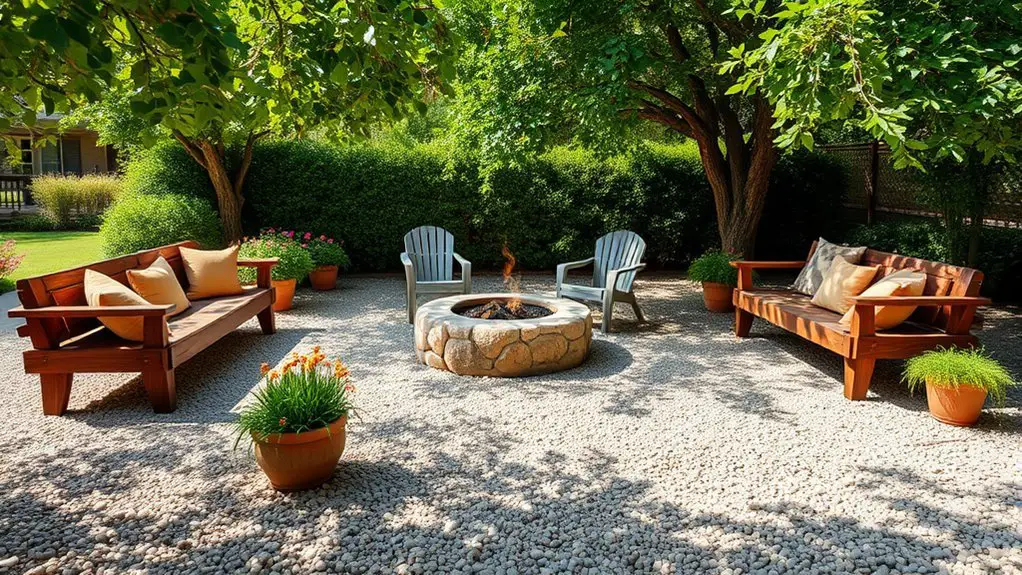 gravel patio design inspiration